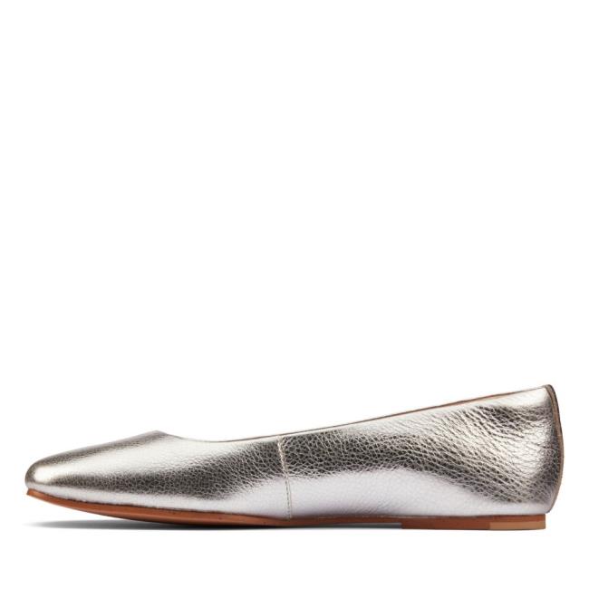 Baletki Damskie Clarks Pure Ballet 2 Metal | CLK483ENG