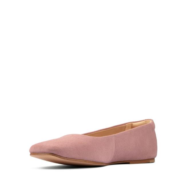 Baletki Damskie Clarks Pure Ballet 2 Różowe | CLK012QZB