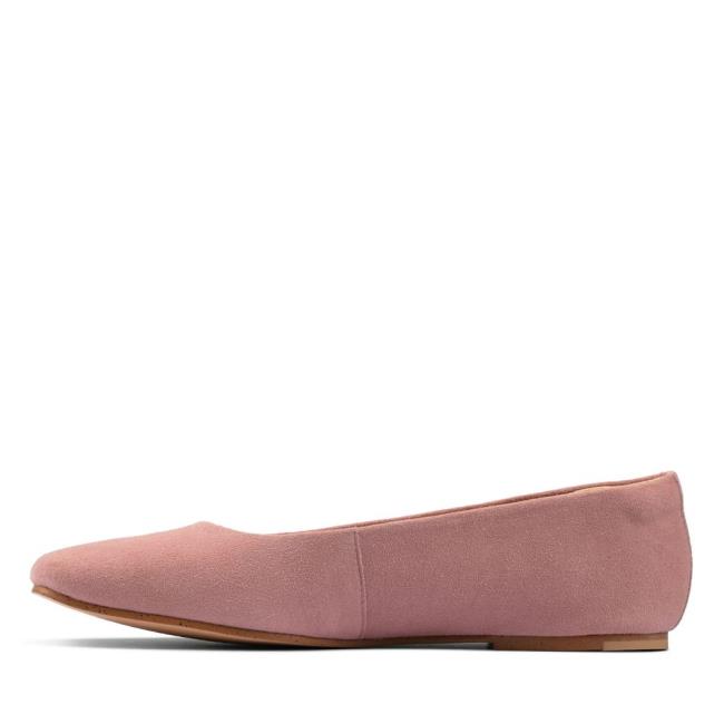 Baletki Damskie Clarks Pure Ballet 2 Różowe | CLK012QZB