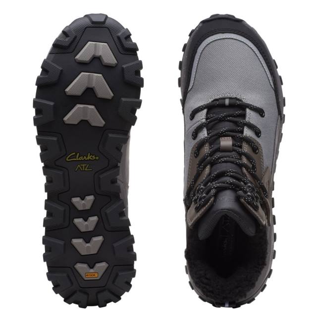 Botki Damskie Clarks ATL Trek Sky GORE-TEX Szare | CLK041NRO