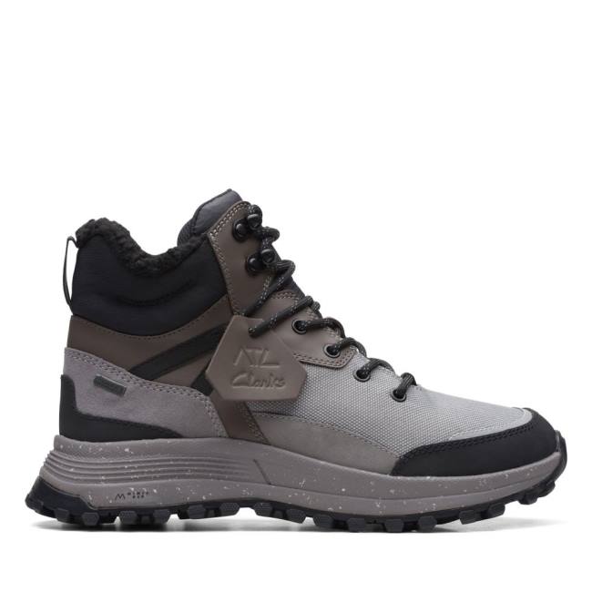 Botki Damskie Clarks ATL Trek Sky GORE-TEX Szare | CLK041NRO