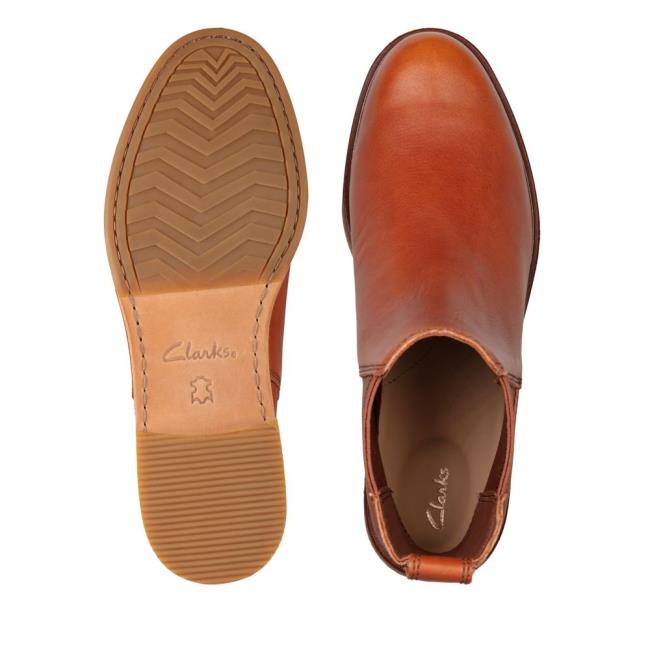 Botki Damskie Clarks Clarkdale Arlo Brązowe | CLK174RYS