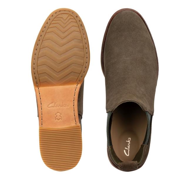 Botki Damskie Clarks Clarkdale Arlo Ciemny Oliwkowe | CLK308OZV