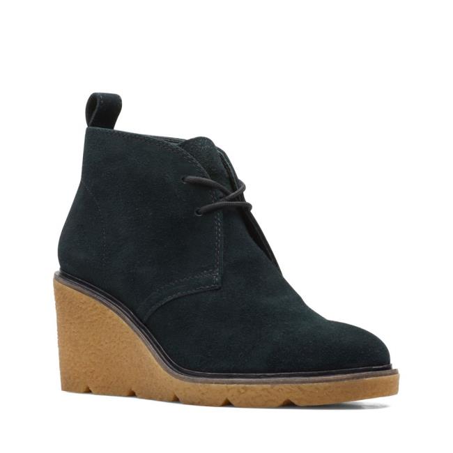 Botki Damskie Clarks Clarkford DBT Czarne | CLK315XSV