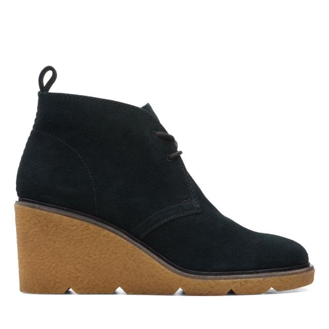 Botki Damskie Clarks Clarkford DBT Czarne | CLK315XSV