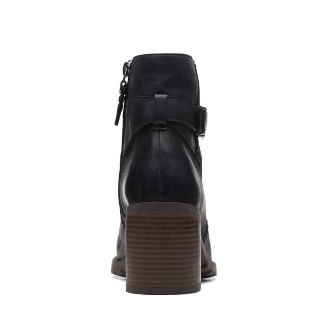 Botki Damskie Clarks Clarkwell Hall Czarne | CLK362EGL