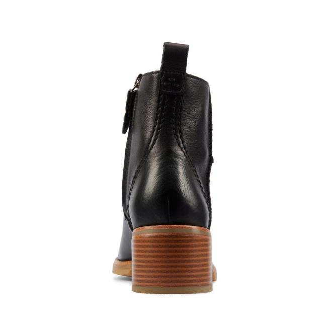 Botki Damskie Clarks Cologne Zip Czarne | CLK438DWU