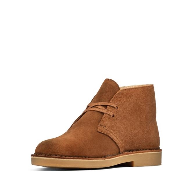 Botki Damskie Clarks Desert Boot 2 Ciemny Brązowe | CLK795CMP