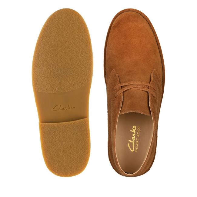 Botki Damskie Clarks Desert Boot 2 Ciemny Brązowe | CLK795CMP