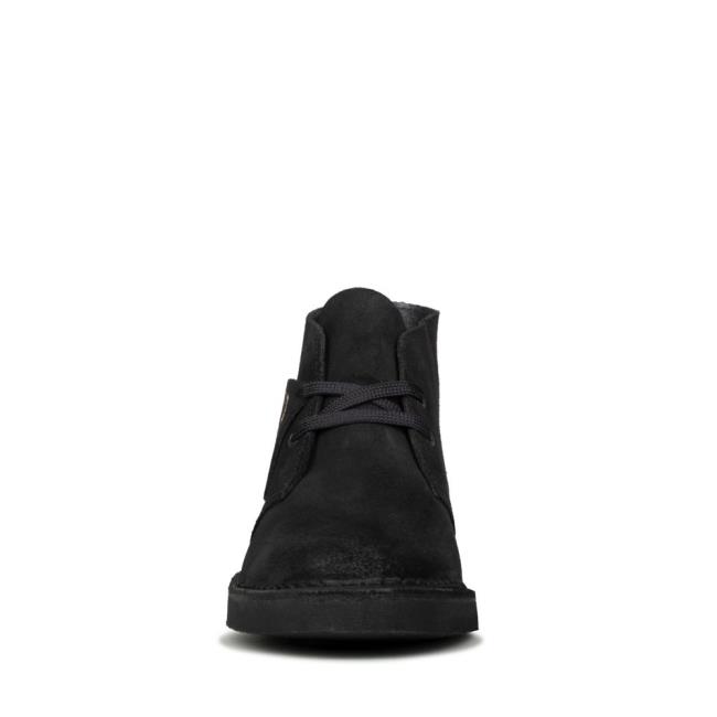 Botki Damskie Clarks Desert Boot 2 Czarne | CLK082NGX