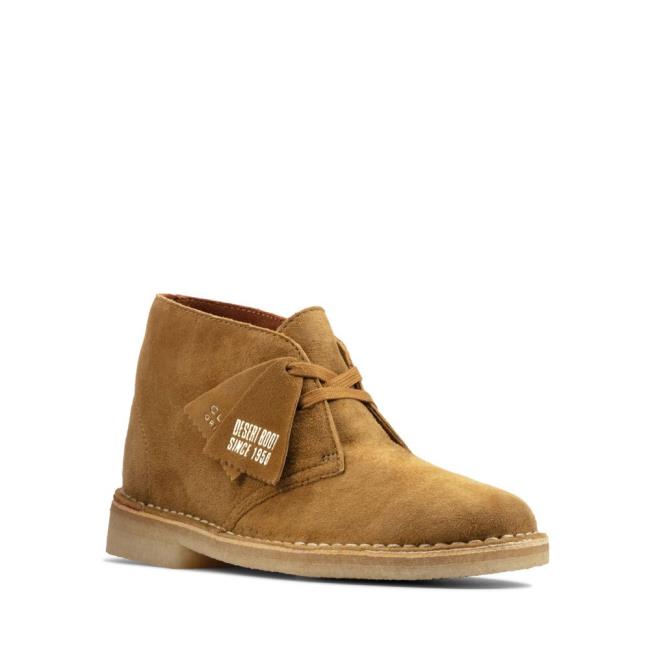 Botki Damskie Clarks Desert Boot Brązowe | CLK687RGN