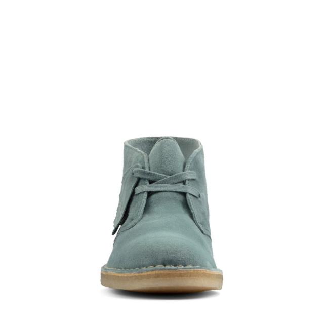 Botki Damskie Clarks Desert Boot Niebieskie | CLK169OFE