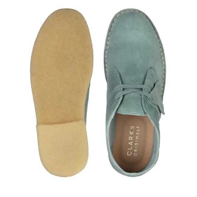 Botki Damskie Clarks Desert Boot Niebieskie | CLK169OFE