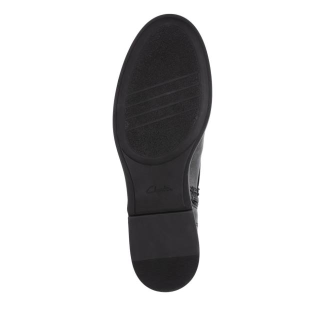 Botki Damskie Clarks Memi Koronkowe Czarne | CLK603BPJ