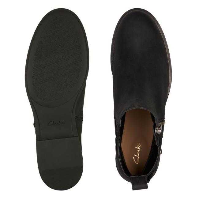 Botki Damskie Clarks Memi Lo Czarne | CLK207OGK