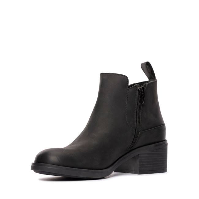 Botki Damskie Clarks Memi Zip Nieprzemakalne Czarne | CLK395TKE