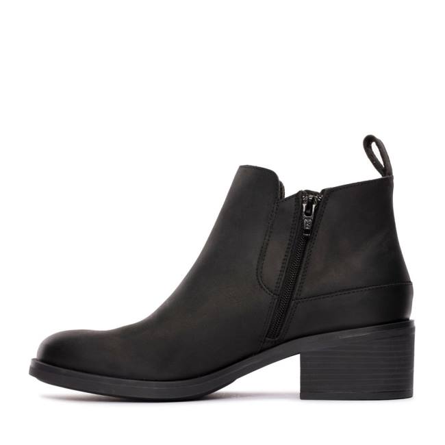 Botki Damskie Clarks Memi Zip Nieprzemakalne Czarne | CLK395TKE