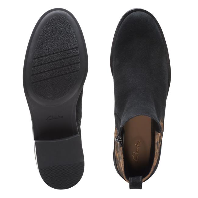 Botki Damskie Clarks Memi Zip Panterka | CLK260PTU