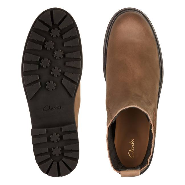 Botki Damskie Clarks Orinoco2 Mid Brązowe | CLK398XFZ