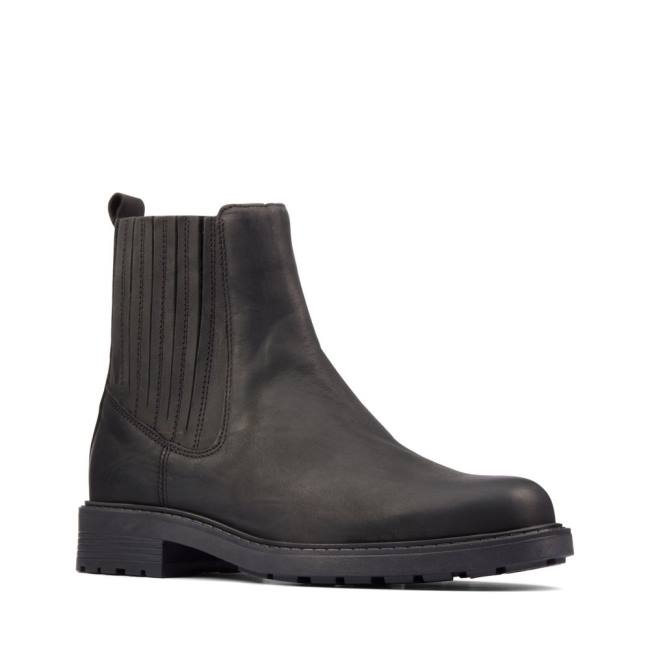 Botki Damskie Clarks Orinoco2 Mid Czarne | CLK480OBY