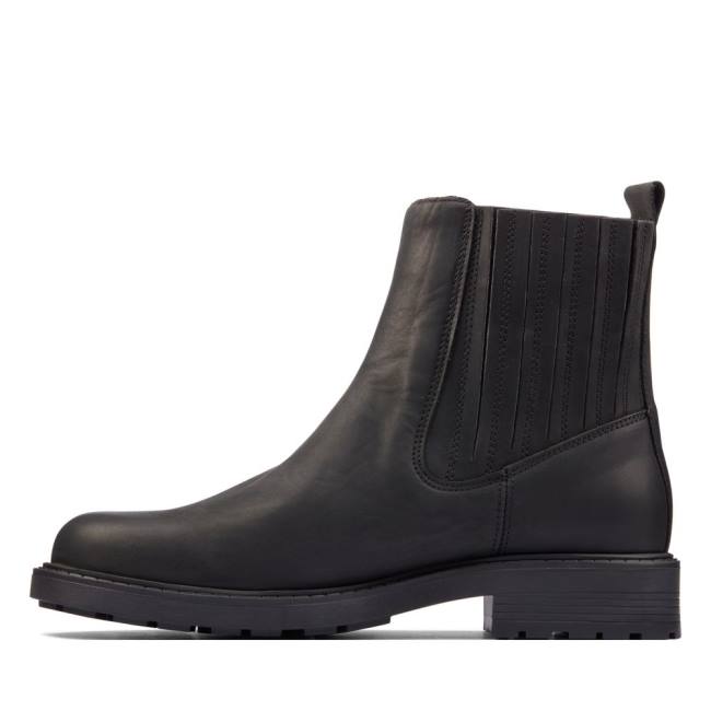 Botki Damskie Clarks Orinoco2 Mid Czarne | CLK480OBY