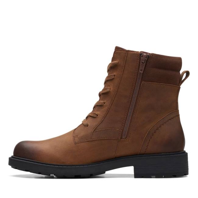 Botki Damskie Clarks Orinoco 2 Spice Brązowe | CLK289NSP