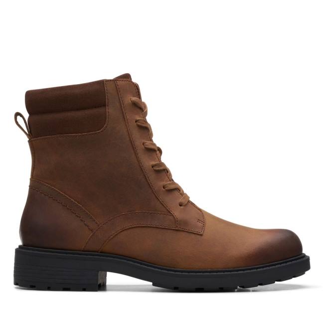 Botki Damskie Clarks Orinoco 2 Spice Brązowe | CLK289NSP