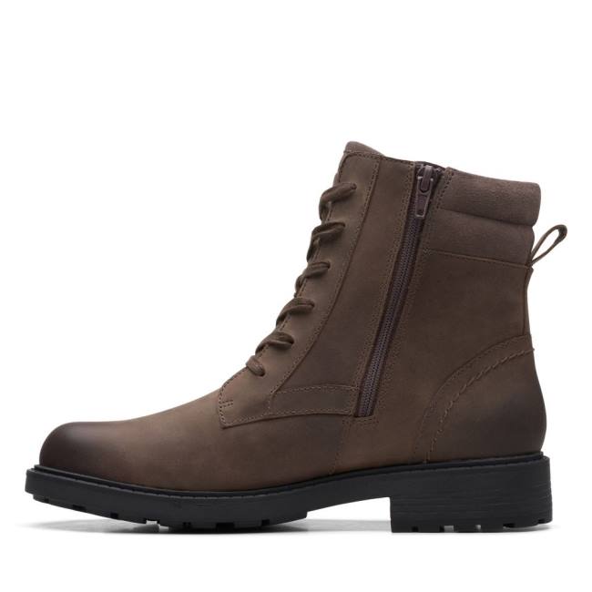 Botki Damskie Clarks Orinoco 2 Spice Ciemny Brązowe | CLK784OBI