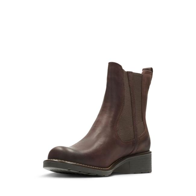 Botki Damskie Clarks Orinoco Club Bordowe | CLK068MYZ