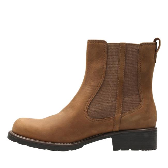 Botki Damskie Clarks Orinoco Club Brązowe | CLK531TEU