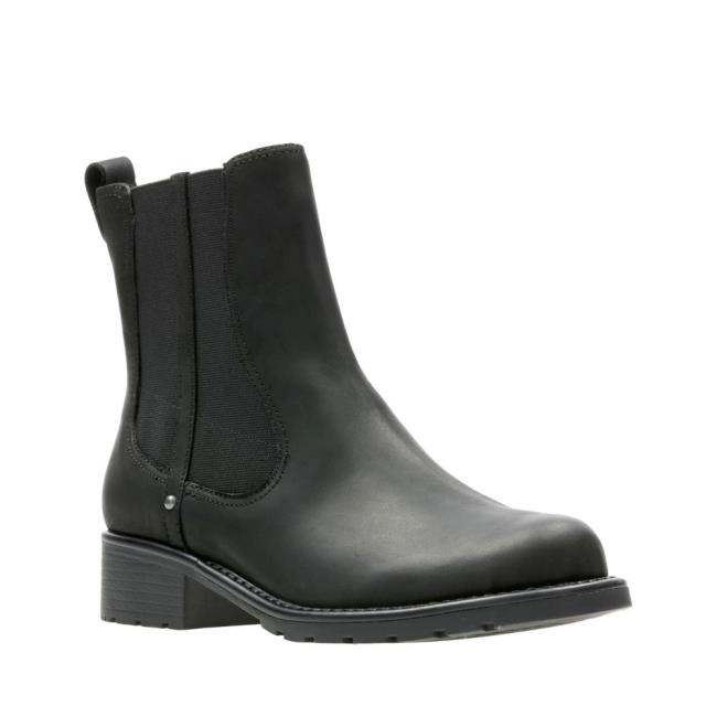 Botki Damskie Clarks Orinoco Club Czarne | CLK815XVD