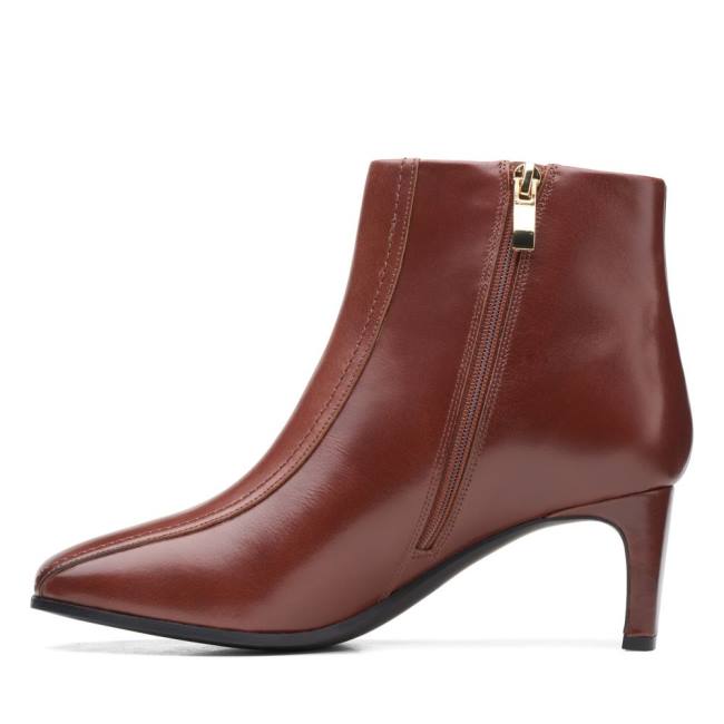 Botki Damskie Clarks Seren 55 Top Brązowe | CLK714EMA