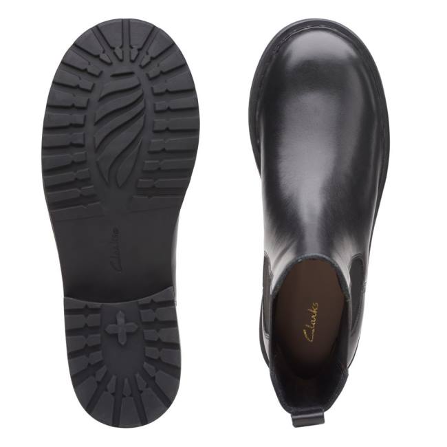 Botki Damskie Clarks Tilham Chelsea Czarne | CLK402ERY