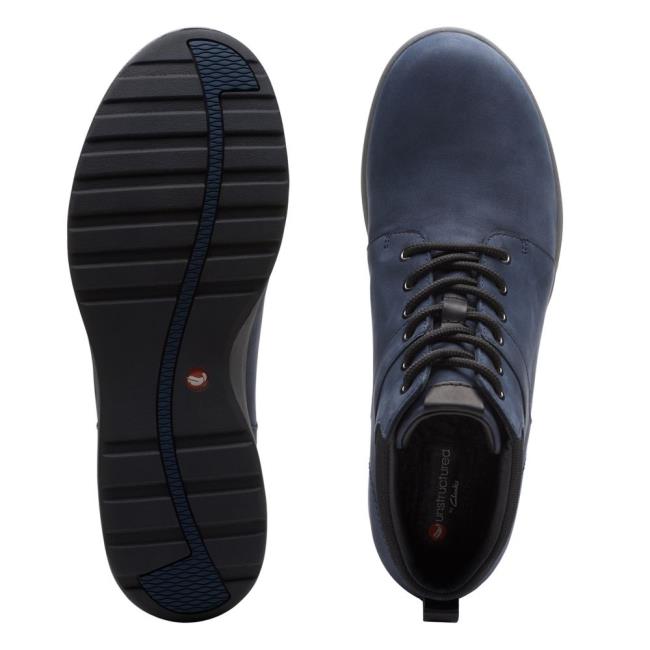 Botki Damskie Clarks Un Adorn Walk Granatowe | CLK682ADH