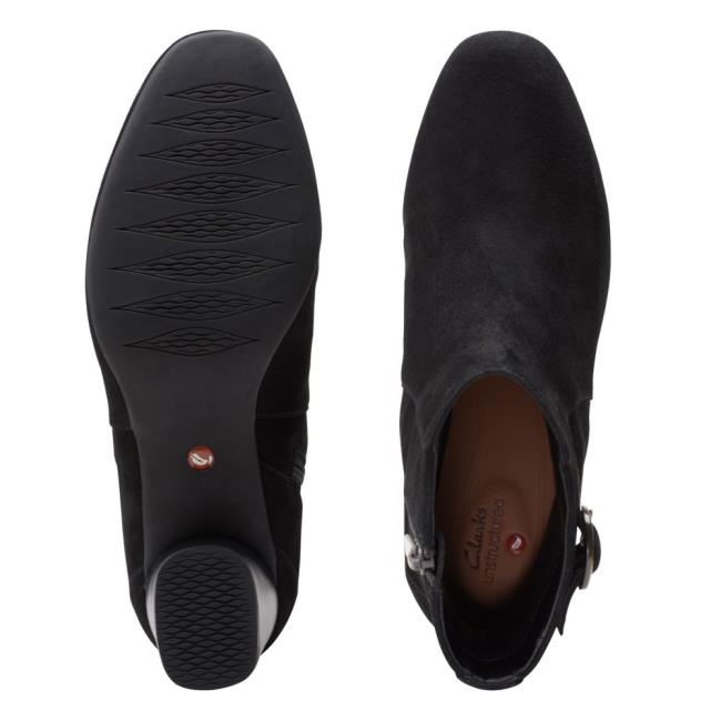 Botki Damskie Clarks Un Cosmo Vibe Czarne | CLK058WEI