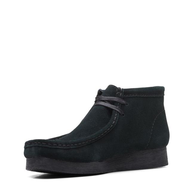 Botki Damskie Clarks Wallabee Boot 2 Czarne | CLK705UVP