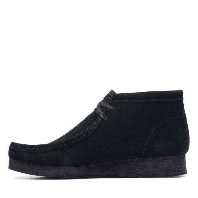 Botki Damskie Clarks Wallabee Boot 2 Czarne | CLK705UVP