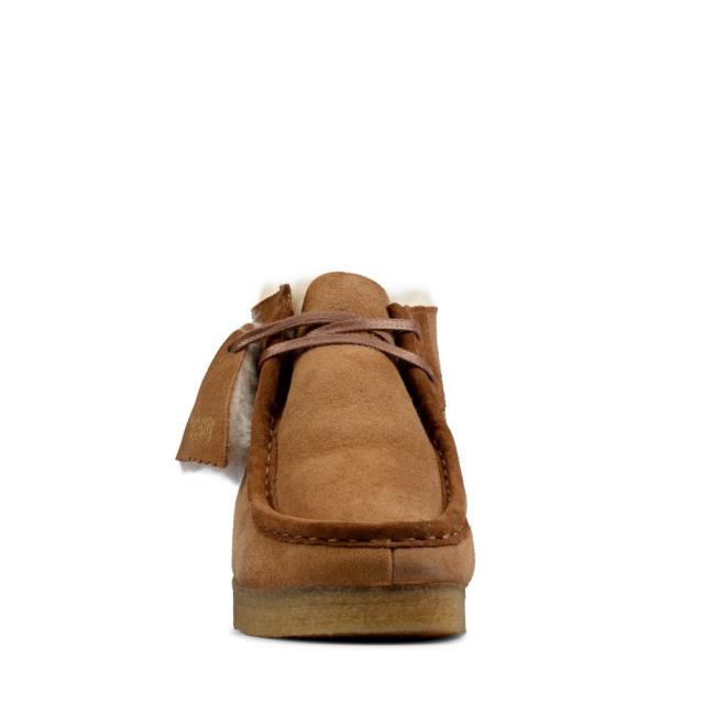 Botki Damskie Clarks Wallabee Boot Brązowe | CLK270ZKA