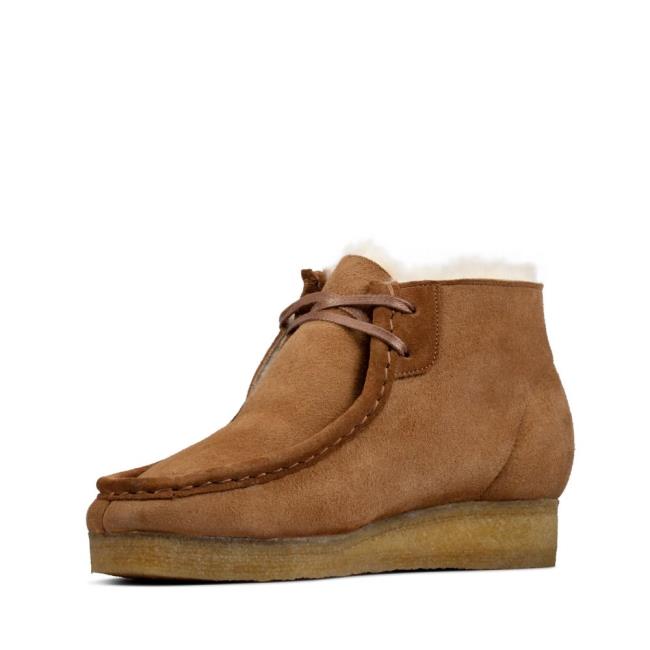 Botki Damskie Clarks Wallabee Boot Brązowe | CLK270ZKA