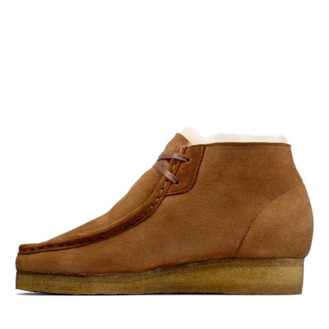 Botki Damskie Clarks Wallabee Boot Brązowe | CLK270ZKA