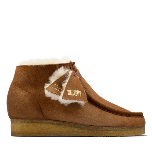 Botki Damskie Clarks Wallabee Boot Brązowe | CLK270ZKA