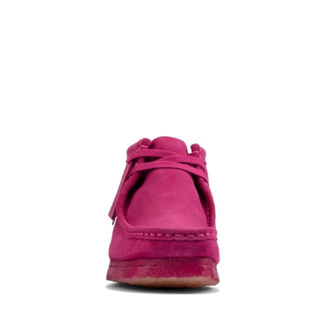 Botki Damskie Clarks Wallabee Boot Fioletowe | CLK062ATF