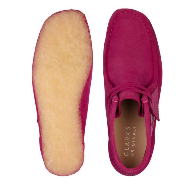 Botki Damskie Clarks Wallabee Boot Fioletowe | CLK062ATF