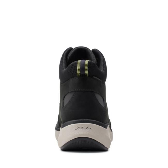 Botki Damskie Clarks Wave 2.0 Mid. Czarne | CLK952FBN