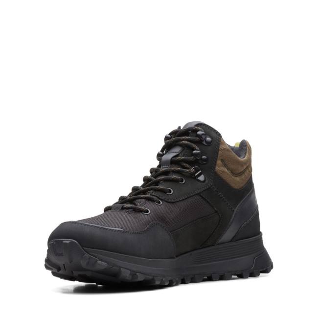 Botki Męskie Clarks ATL Trek Hi GORE-TEX Czarne | CLK791FIC