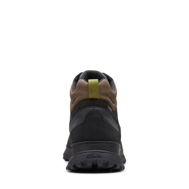 Botki Męskie Clarks ATL Trek Hi GORE-TEX Czarne | CLK791FIC