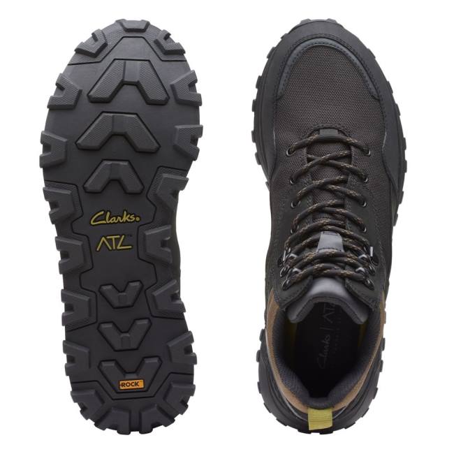 Botki Męskie Clarks ATL Trek Hi GORE-TEX Czarne | CLK791FIC