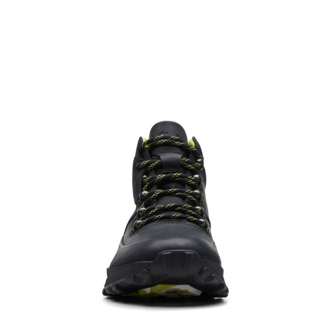 Botki Męskie Clarks ATL Trek Mid Czarne | CLK804OXG