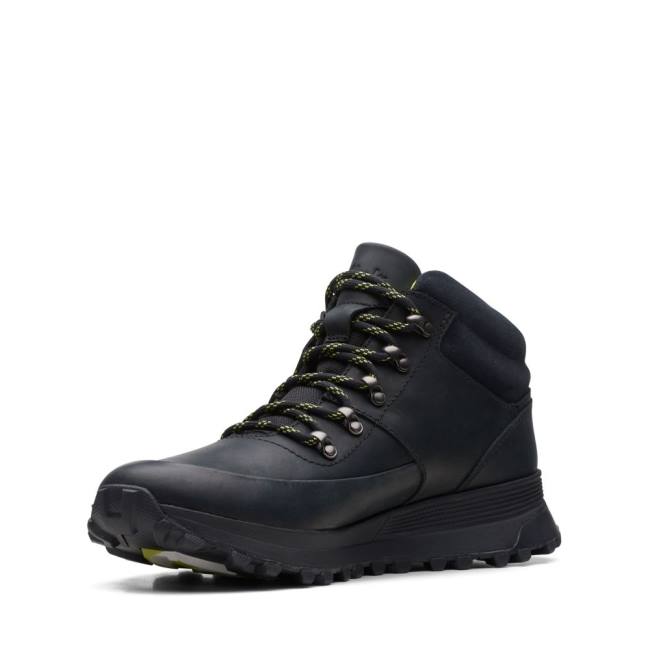 Botki Męskie Clarks ATL Trek Mid Czarne | CLK804OXG