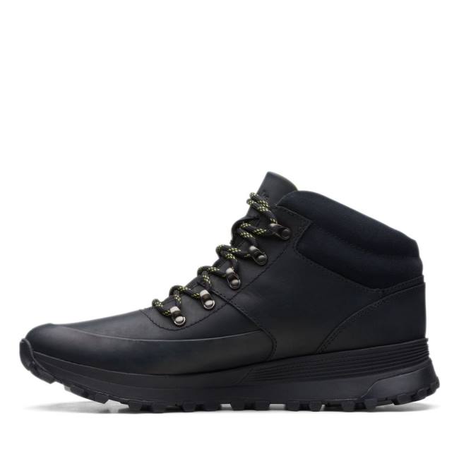 Botki Męskie Clarks ATL Trek Mid Czarne | CLK804OXG